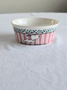 PEANUTS Snoopy Pet Food Bowl Dog Cat NWT